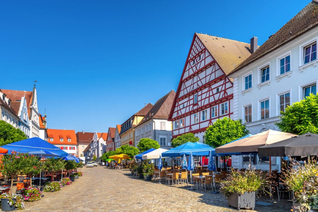 Marktplatz, Guenzburg, Bayern, Deutschland